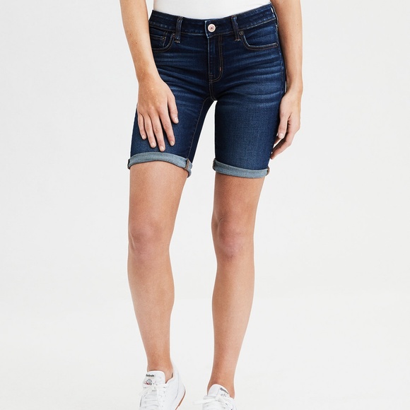 american eagle bermuda stretch shorts